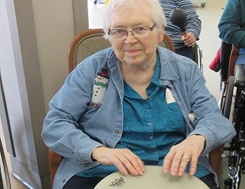 drumming with residents